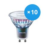 Multipack 10x Philips MASTER LED Spot ExpertColor GU10 PAR16 5.5W 375lm 25D - 930 Warm White | Best Colour Rendering - Dimmable - Replaces 50W