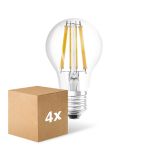 Multipack 4x Ledvance Classic LED E27 Pear Filament Clear 11W 1521lm - 827 Extra Warm White | Dimmable - Replaces 100W