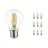 Multipack 10x Noxion Lucent LED E27 Pear Filament Clear 8.5W 1055lm - 827 Extra Warm White | Replaces 75W