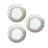 Multipack 3x Eglo Recessed Spot Fueva 6 Plastic Satin Nickel 11.1W 1350lm - 827-840-865 CCT