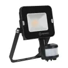 Ledvance LED Floodlight Compact Black 10W 1000lm 100D - 840 Cool White | IP65 - Symmetrical - Motion and Light Sensor