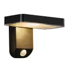 Nordlux Solar Wall Light Rica Square Black 4.5W 450lm - 830 Warm White | Motion And Light Sensor