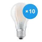 Multipack 10x Ledvance CLASSIC LED E27 Pear Filament Frosted 6.5W 806lm - 827 Extra Warm White | Replaces 60W