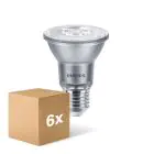 Multipack 6x Philips Master Value LED Bulb Reflector E27 PAR20 6W 515lm 40D - 930 Warm White | Best Colour Rendering - Dimmable - Replaces 50W